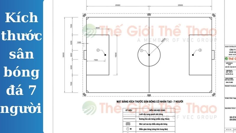 Kích thước sân bóng đá 7 người